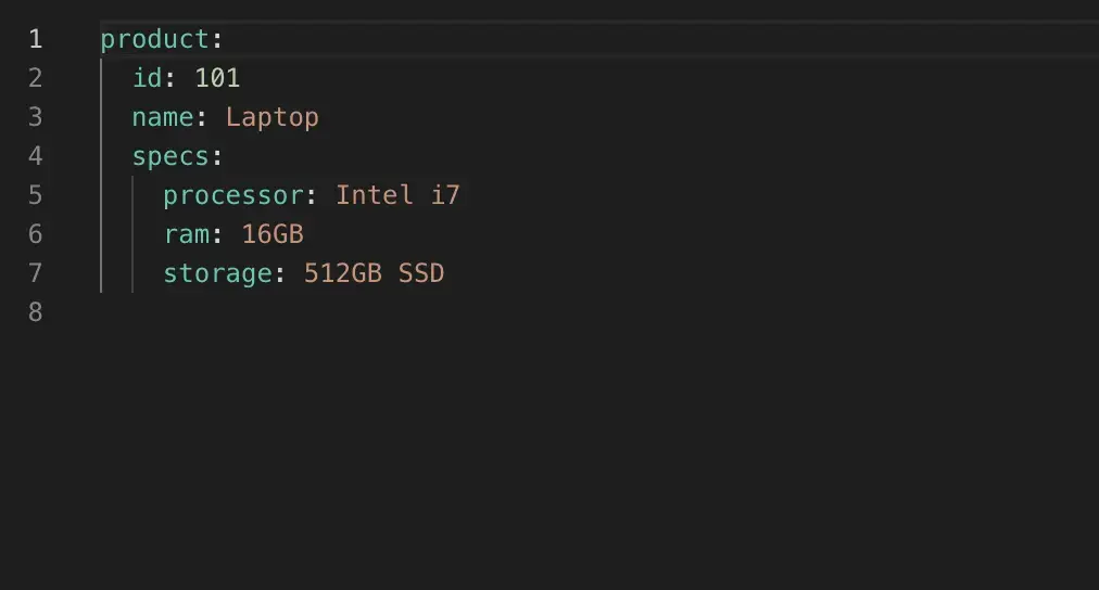 YAML diagram example – Before