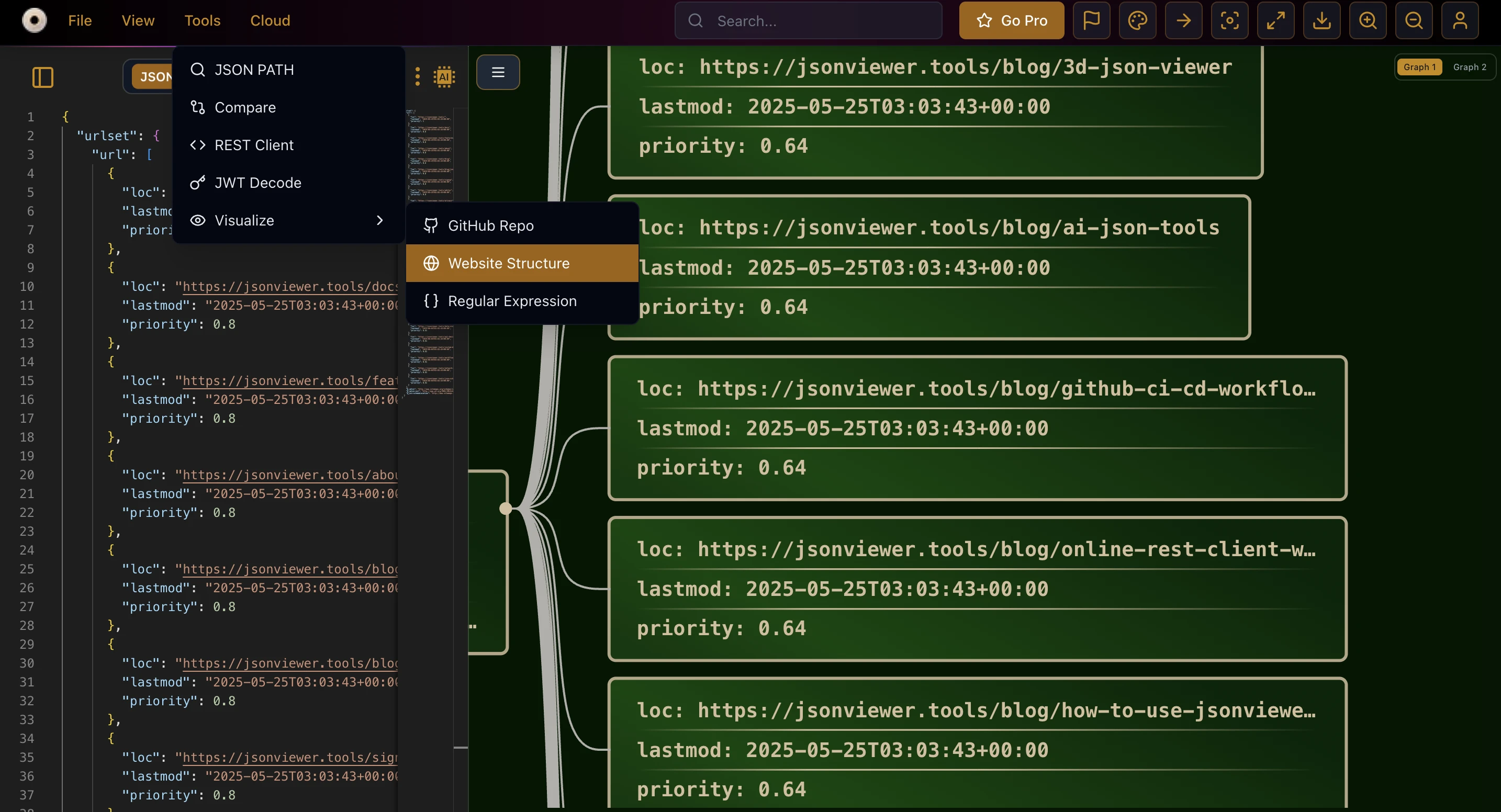 XML Sitemap Visualizer Option