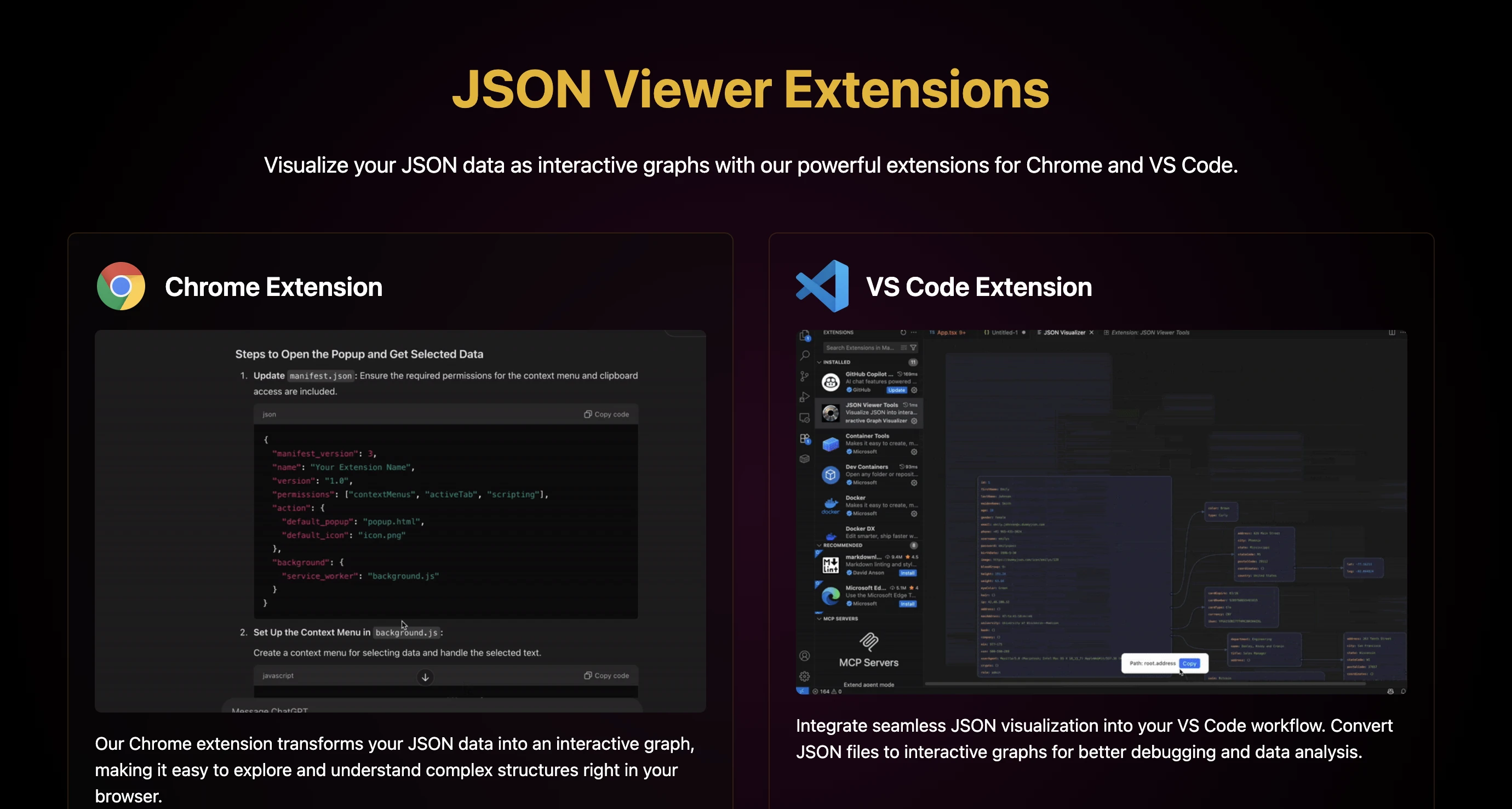JSON Viewer Extensions for Chrome, VS Code, and More